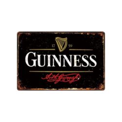 guinness metallplatte