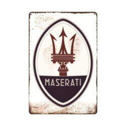 maserati metallplatte