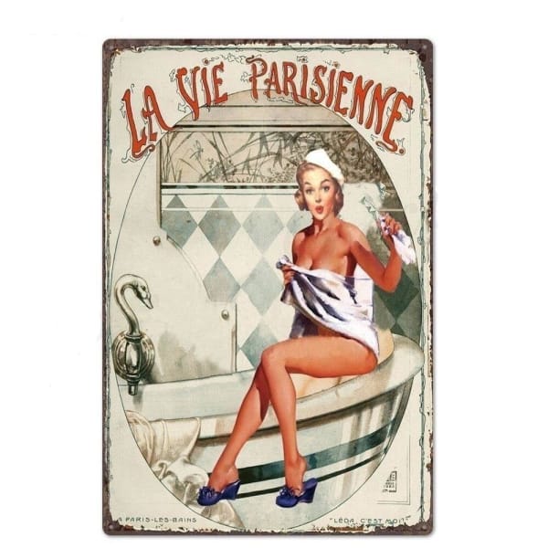 metallplatte pin up jahre 50 metallplatte pin up jahre 50
