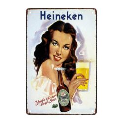 metallplatte pub heineken