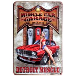 automobil werbe metallplatte