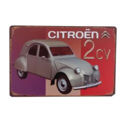 citroen werbe metallschild