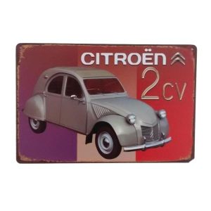 citroen werbe metallschild