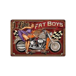 motorrad werbe metallplatte