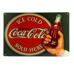 retro coca cola metallplatte 2