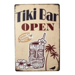 metall tiki bar platte