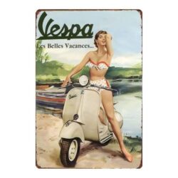 vespa metallplatte