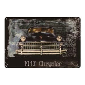 vintage metallplatte 1947 chrysler