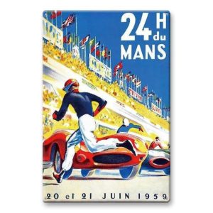vintage metallplatte 24h du mans