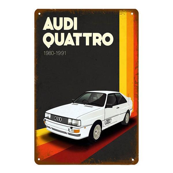 vintage audi metallplatte vintage audi metallplatte