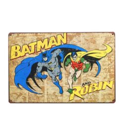 vintage batman metallplatte