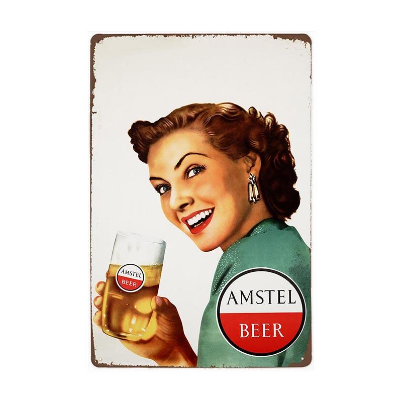 metallplatte vintage bier amsteel metallplatte vintage bier amsteel