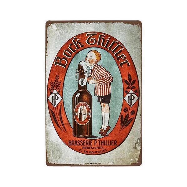 plaque metall vintage block thillier plaque metall vintage block thillier