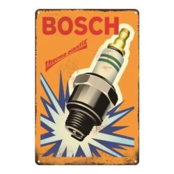 vintage bosch metallplatte
