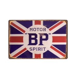 plakette metall vintage bp spirit