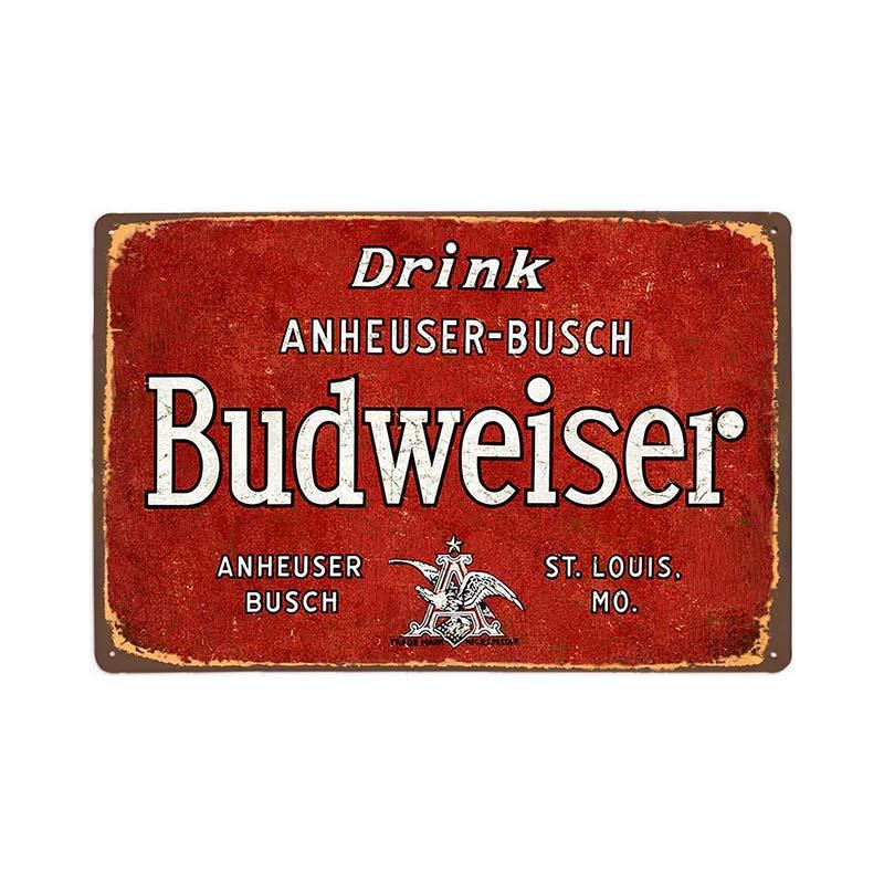 vintage budweiser getranke metallteller vintage budweiser getranke metallteller