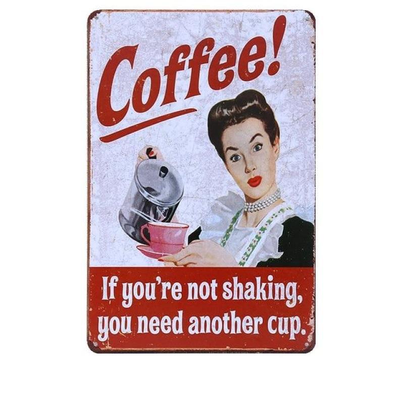vintage metallplatte cafe pin up vintage metallplatte cafe pin up