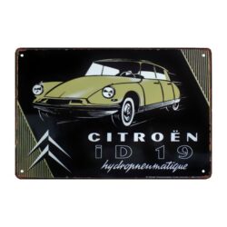 metallplatte vintage citroen