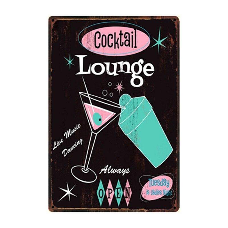 metallplatten vintage cocktail lounge metallplatten vintage cocktail lounge