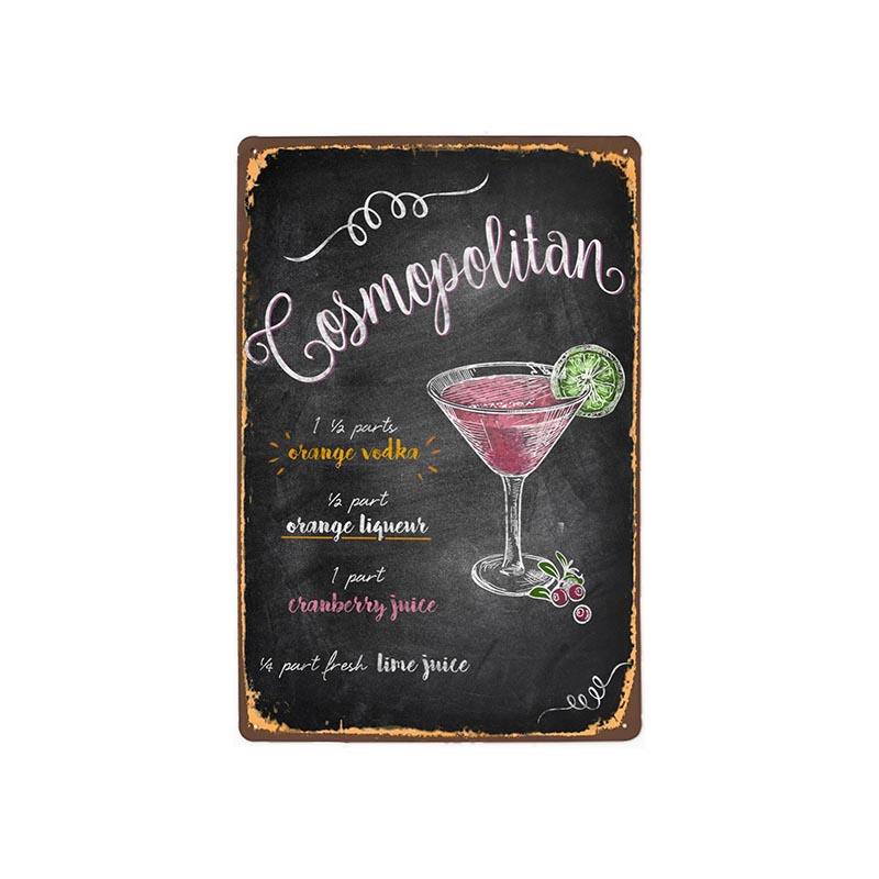 vintage metallplatte br cosmopolitan vintage metallplatte br cosmopolitan