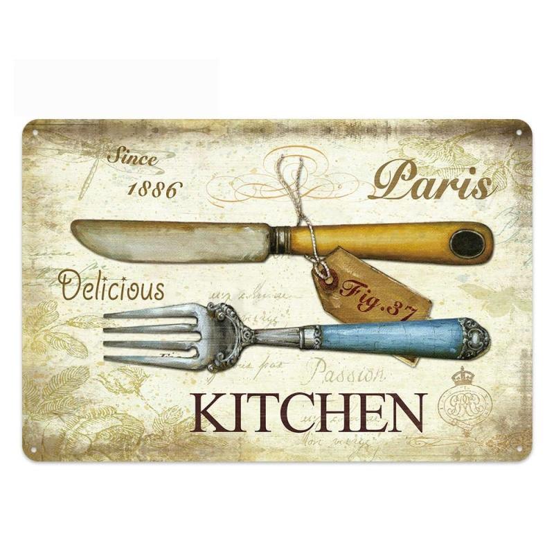 metallplatte vintage besteck kuche metallplatte vintage besteck kuche
