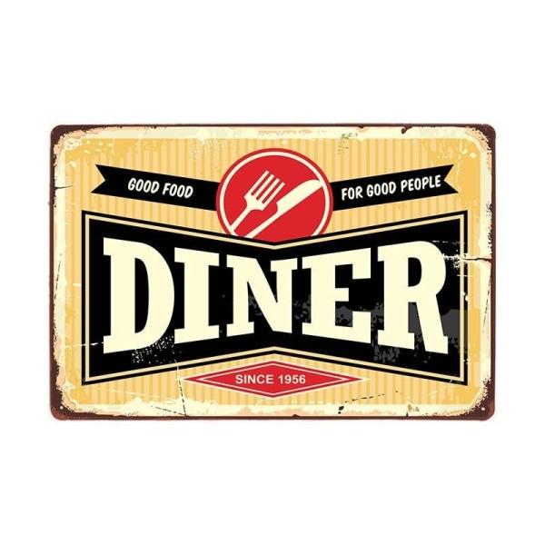 vintage diner metallplatte vintage diner metallplatte