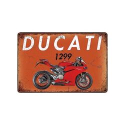vintage ducati metallplatte