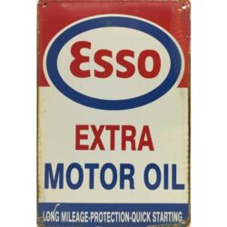 vintage esso metallplatte