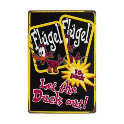 plakette metall vintage flugel