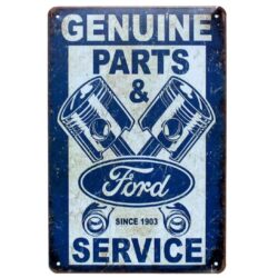 vintage ford metallplatte