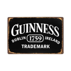 metallplatte vintage guinness 1759