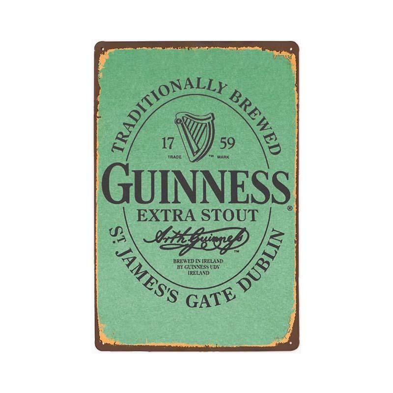 metallplatte vintage guinness extra stout metallplatte vintage guinness extra stout