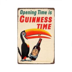 plakette metall vintage guinness zeit