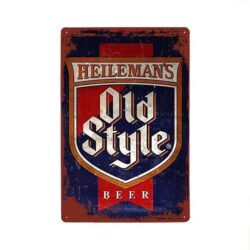 vintage heilemans metallplatte
