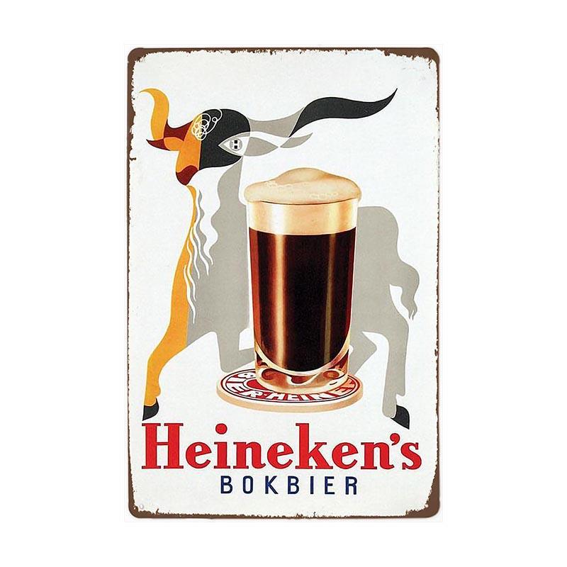 metallplatte vintage heineken glas metallplatte vintage heineken glas