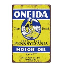 vintage honeida metallplatte