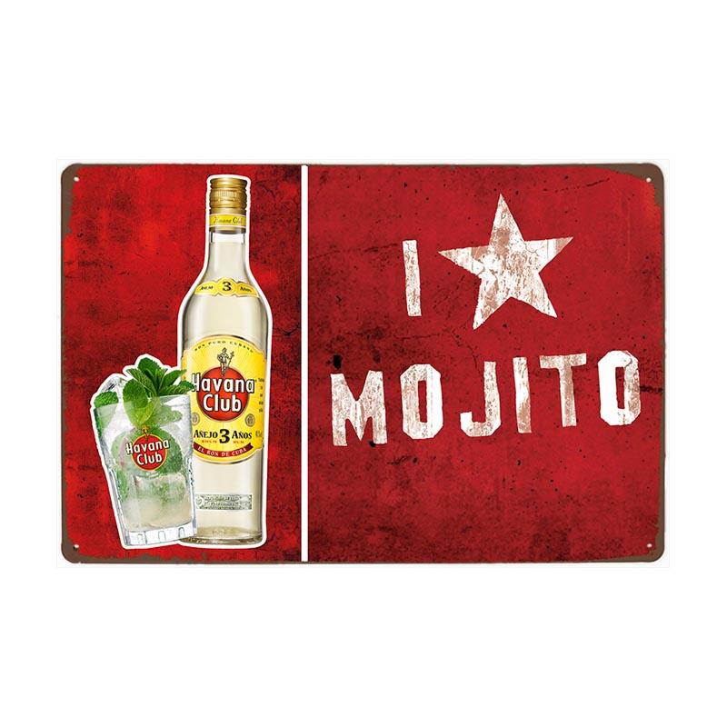 vintage metallplatte ich liebe mojito vintage metallplatte ich liebe mojito