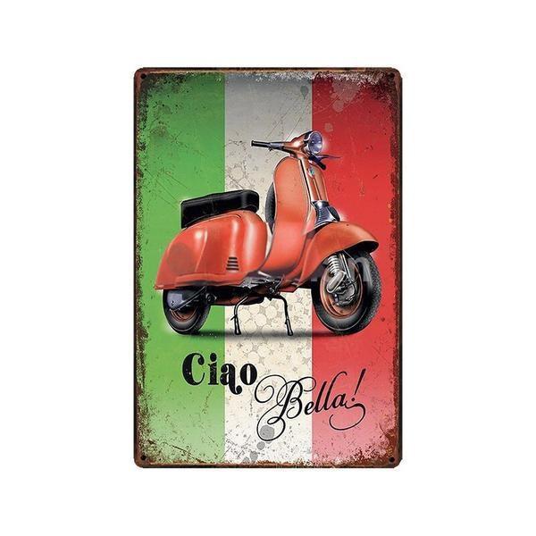 vintage metallplatte italien vintage metallplatte italien