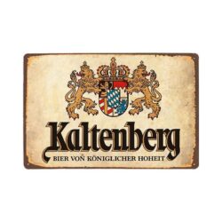 metallplatte vintage kaltenberg