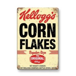 vintage kelloggs metallplatte