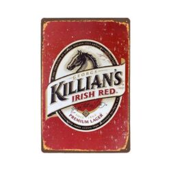 vintage killian metallplatte