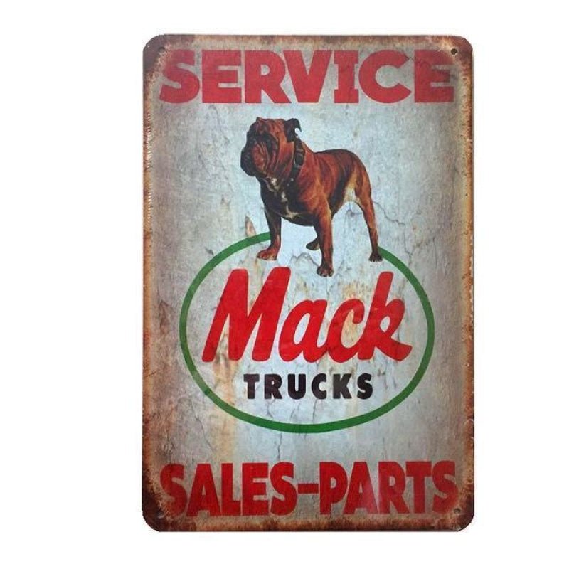 plakette metall vintage mack trucks plakette metall vintage mack trucks