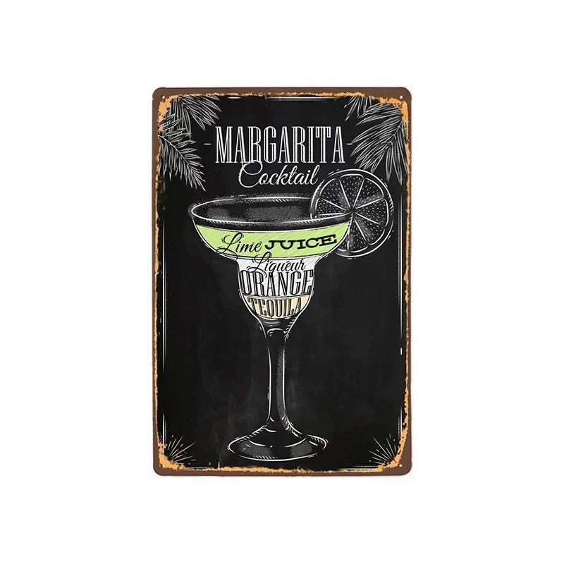 vintage metallplatte margarita schwarz weiss vintage metallplatte margarita schwarz weiss