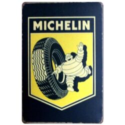 metallplatte vintage michelin