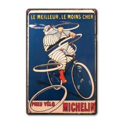 vintage metallplatte michelin das beste das gunstigste