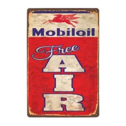 metallplatte vintage mobilolfreie luft
