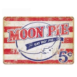vintage moon pie metallplatte