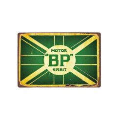plakette metall vintage motor bp spirit