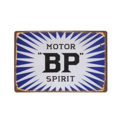 plakette metall vintage motor spirit bp
