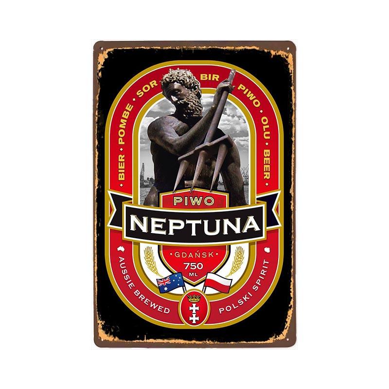 vintage neptuna metallplatte vintage neptuna metallplatte